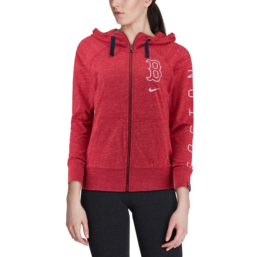 Women's Boston Red Sox Baseball Nike Red Vintage Full-Zip Hoodie size XXL